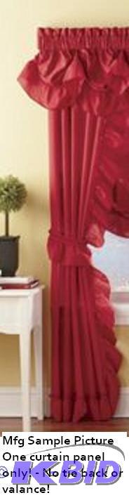 One Curtain Panel - Red - 36&quot x 84&quot...
