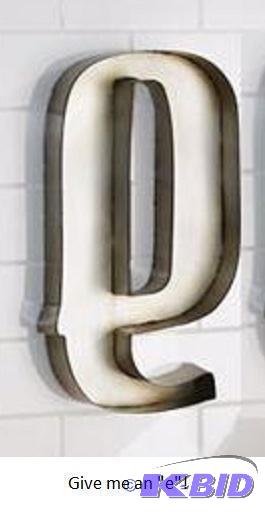 &quote&quot Wall Letter - Metal burnished ...