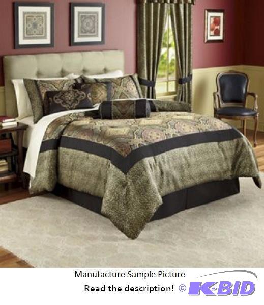 Valetta Woven Jacquard Bed Set - King - Leopa...