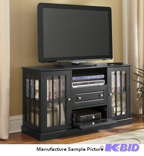 Gaming TV Stand - Black - Mission style doors...