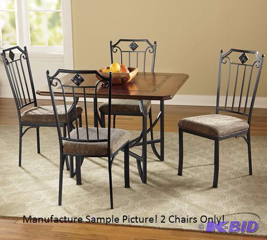 Pair Of Kendall Dining Chairs By Powell - Met...