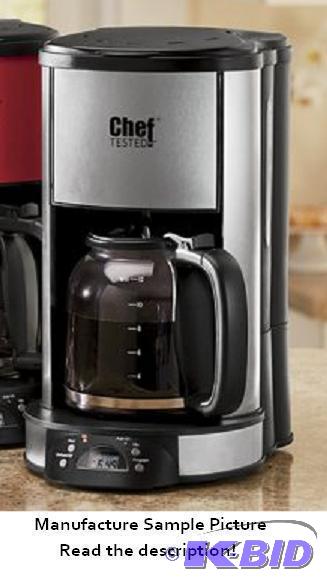 lot 7 image: Chef Tested 12 Cup Digital Coffee Maker - Mod...
