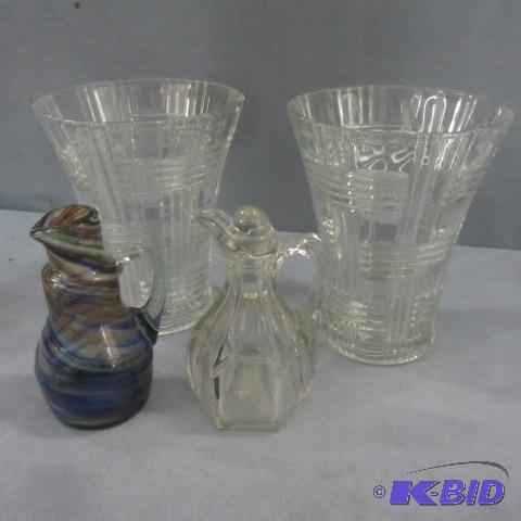 Crystal Vases, Cruets