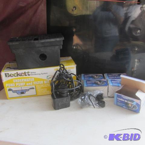 Pond Pump, Waterfall Lights