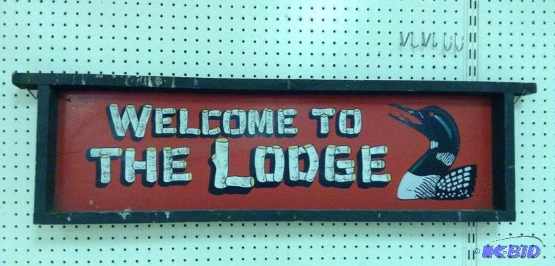 Rustic Looking Lodge Sign
