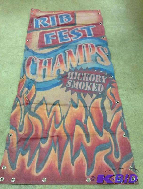 Large Rib Fest Vinyl Banner