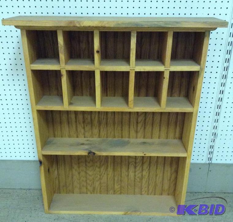 Shallow Wooden Display Shelf