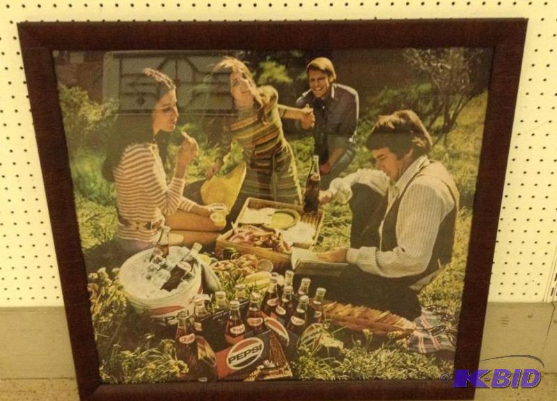 Pepsi Cola Framed Ad