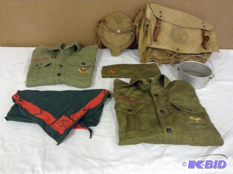 Lot of Old Boy Scout Items