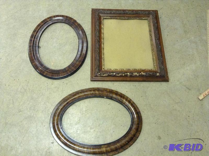 Three Old Frames - Square & Oval