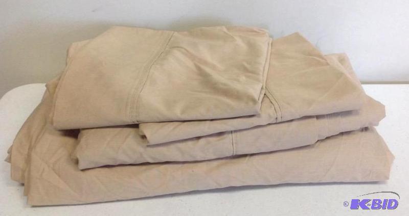 JC Penney Home King Sheet Set Tan