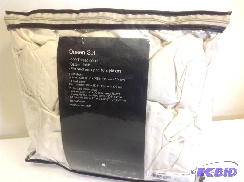 JC Penney Studio Queen Sheet Set Egret