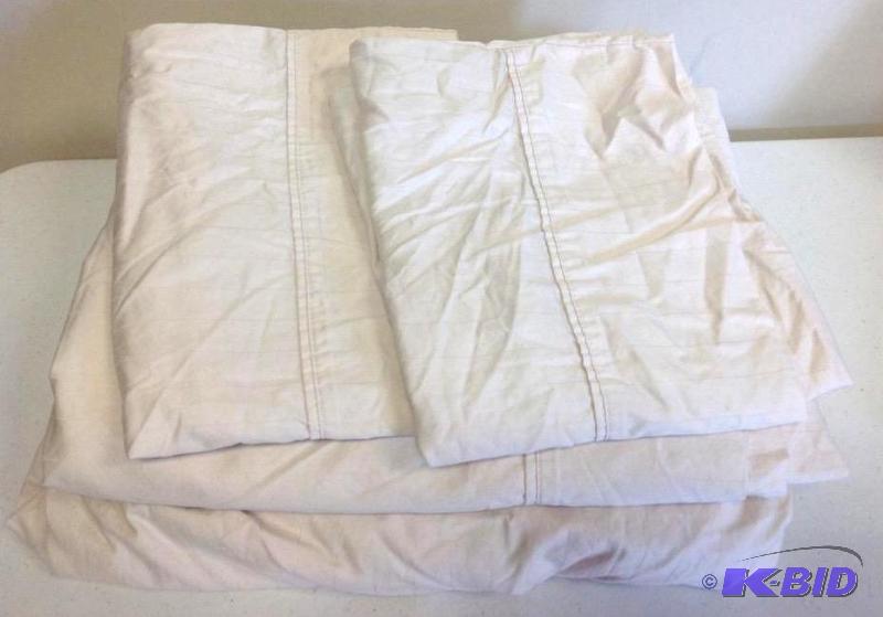 Royal Velvet Queen Sheet Set Egret Embossed Stripes