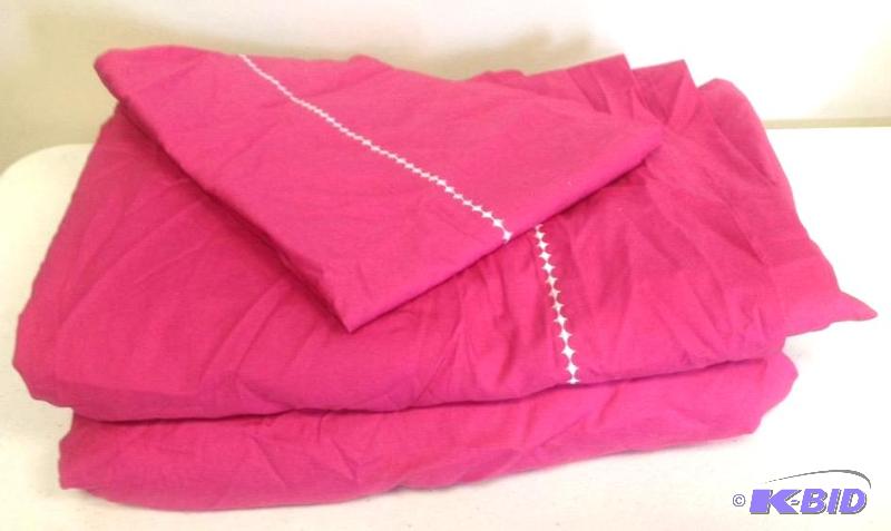 Happy Chic Queen Sheet Set One Pillow Case Hot Pink