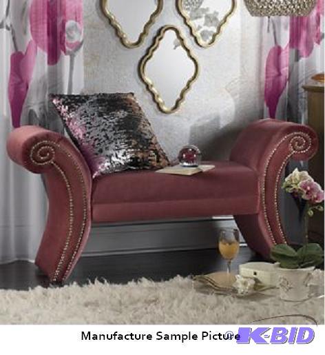 Velvet Upholstered Bench -&nbsp&quotOoh la ...