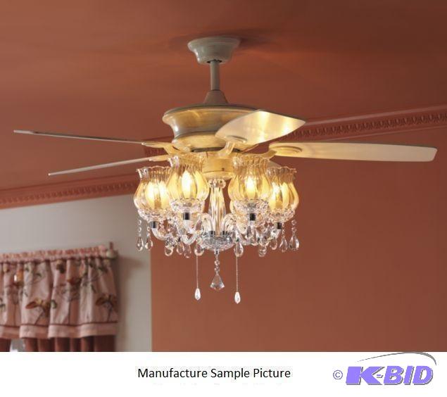 lot 1 image: Romantic Ceiling Fan - Cool your room while k...