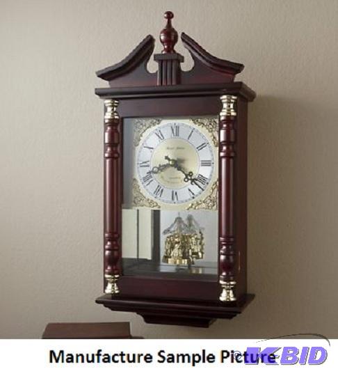 lot 11 image: Carved Wooden Clock - With its familiar Westm...