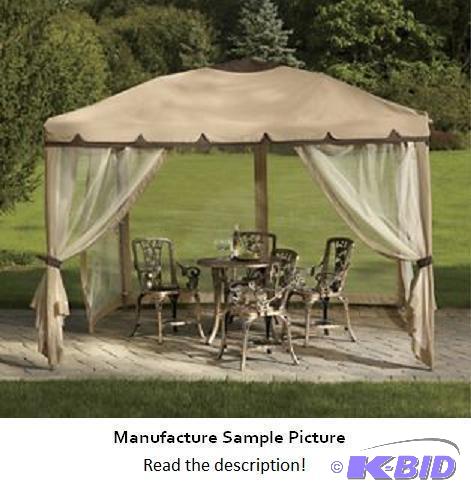 lot 17 image: Pop Up Gazebo - Tan - Have it made in the sha...
