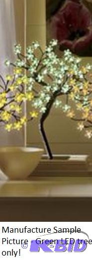 lot 20 image: LED Lighted Tree - Has green lights -&nbspIn...