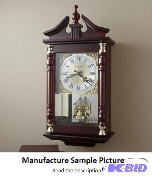 lot 23 image: Carved Wooden Clock - With its familiar Westm...
