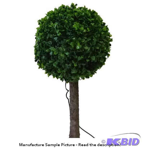 lot 24 image: Six Piece Topiary Light Set - This faux topia...