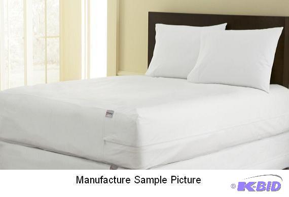 lot 36 image: Twin Size Bed Bug Mattress Protector - Zip ou...