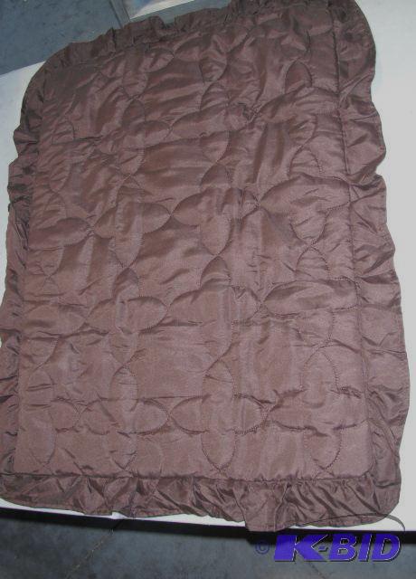 lot 46 image: Mayfield Brown Quilted Pillow Sham - Retail $...