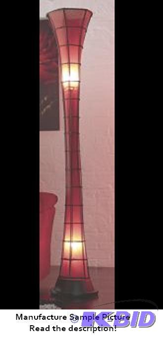 lot 51 image: Tall Floor Lamp - Red -&nbspThe truly origin...