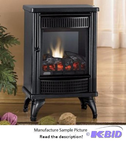 lot 52 image: Electric Fireplace Stove - Black  - 22.25&qu...