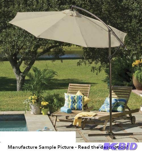 lot 53 image: Beige Exclusive Offset Umbrella - Offset, til...