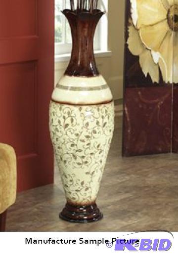 lot 58 image: Pot De Creme Vase -&nbspChocolate and cream ...