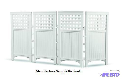 lot 62 image: Suncast White Outdoor Screen Enclosure - Mode...