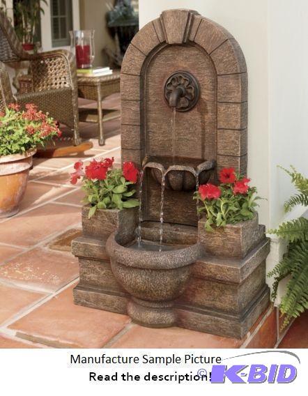 lot 66 image: Planter with Fountain - Soothing sound, flowe...