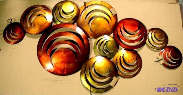 lot 67 image: Circle Wall Art - 41" x 23" - Retai...
