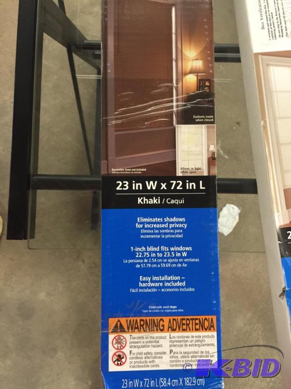 2 pack. Mainstay room darkening vinyl blind