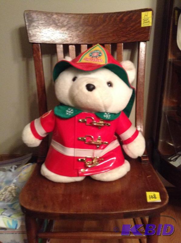 lot 108 image: Firefighter Santa Bear