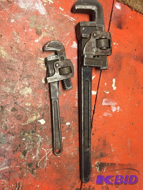 lot 112 image: Two Pipe Wrenches