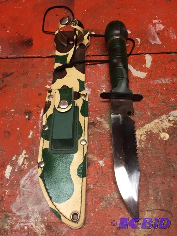 lot 119 image: Rambo Survival Knife with Sheath