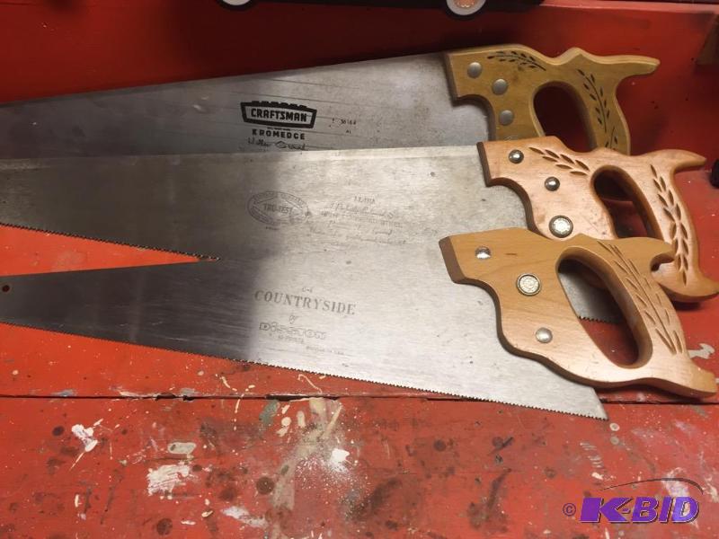 lot 121 image: Three Hand Saws