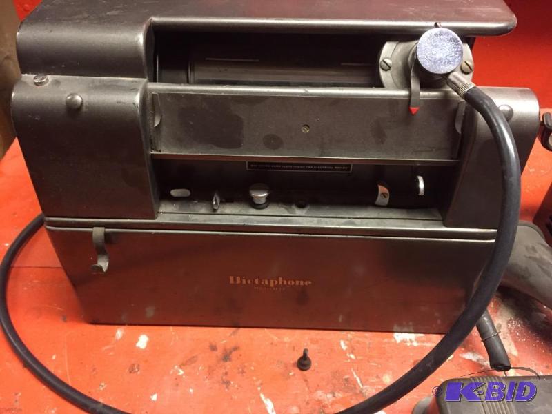 lot 135 image: Antique Dictaphone with Wax Cylinders