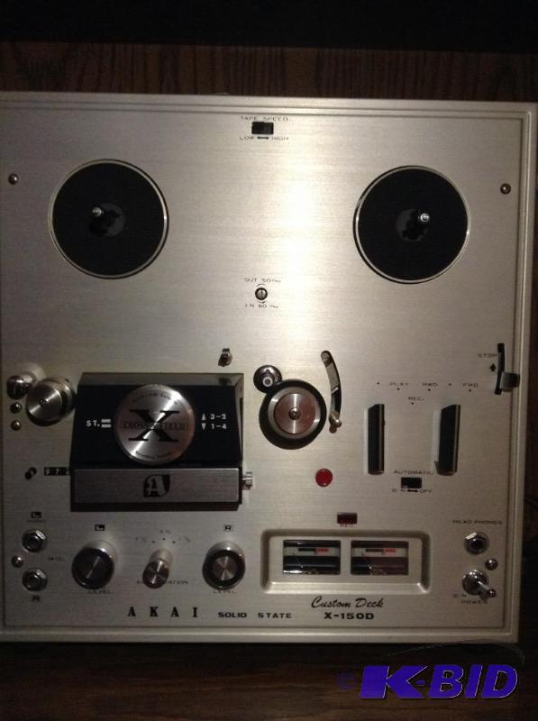 lot 144 image: Vintage AKAI Custom Deck X-150D Reel to Reel Player