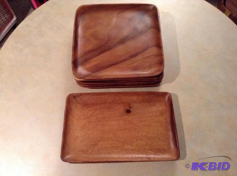lot 157 image: Wooden Trays - Monkey Pod