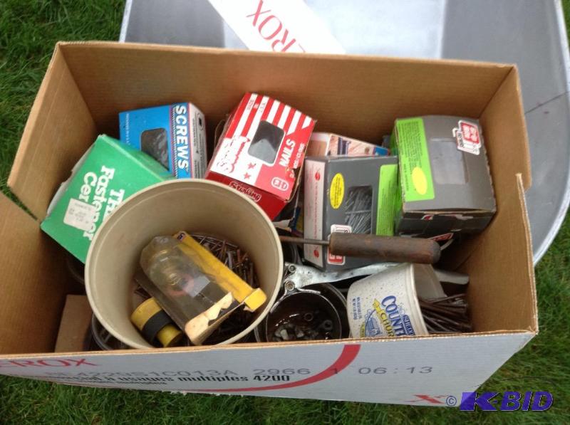 lot 164 image: Box of Fasteners