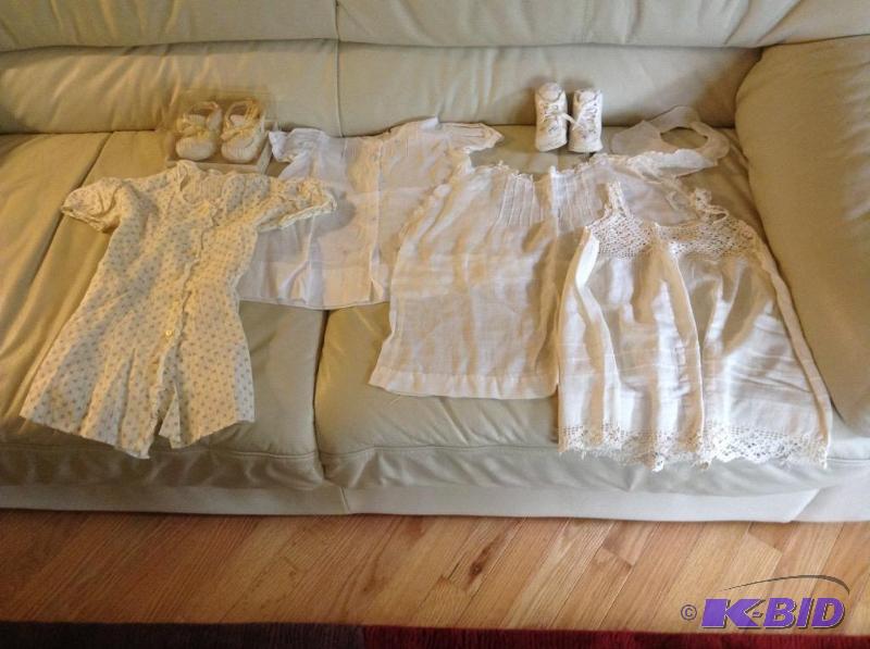 lot 203 image: Vintage Child Dresses and Shoes