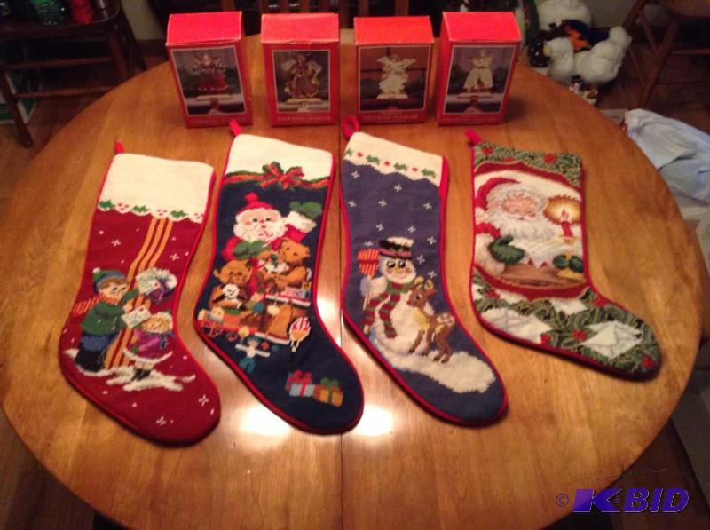 lot 206 image: Christmas Stockings and Stocking Holders