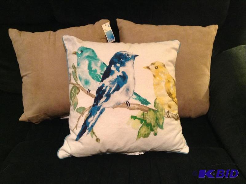lot 23 image: Lot of Three Decorative Pillows