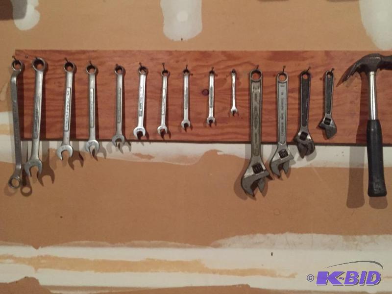 lot 263 image: Wrenches and a Hammer