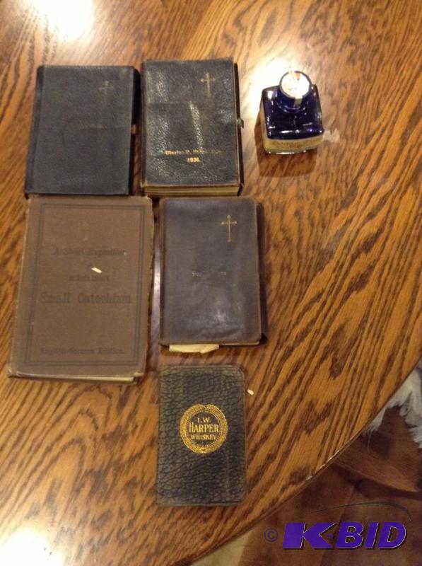 lot 275 image: Very Old German Bibles - Catechism and more