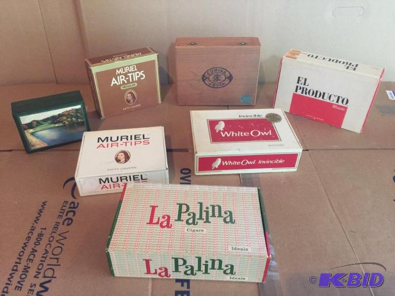 lot 298 image: Lot of Cigar Boxes