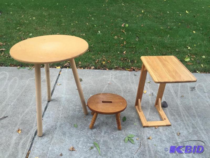 lot 312 image: Lot of Wood Tables
